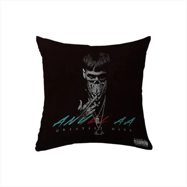 Cushion Cover Pillowcases Anuel AA Square Luxury Pillow Cover Pillow Case Sofa Car Bed Room Decor  Dakimakura Wedding