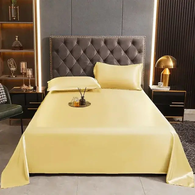 Double-sided Ice Silk Bed Sheet Sleep Naked In Spring And Summer Right-angle Ultra Thin Cool Mattress Cover（No Pillowcase）