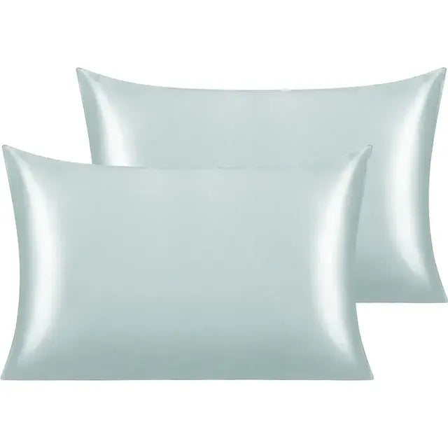 2Pcs Satin Pillow Case for Hair Skin Silk Satin Pillowcase 51x66/76cm Pillowcases Set Silky Pillow Cover with Envelope Closure