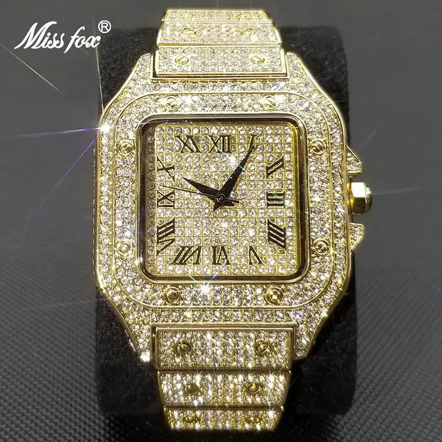 Square Full Crystal Watch