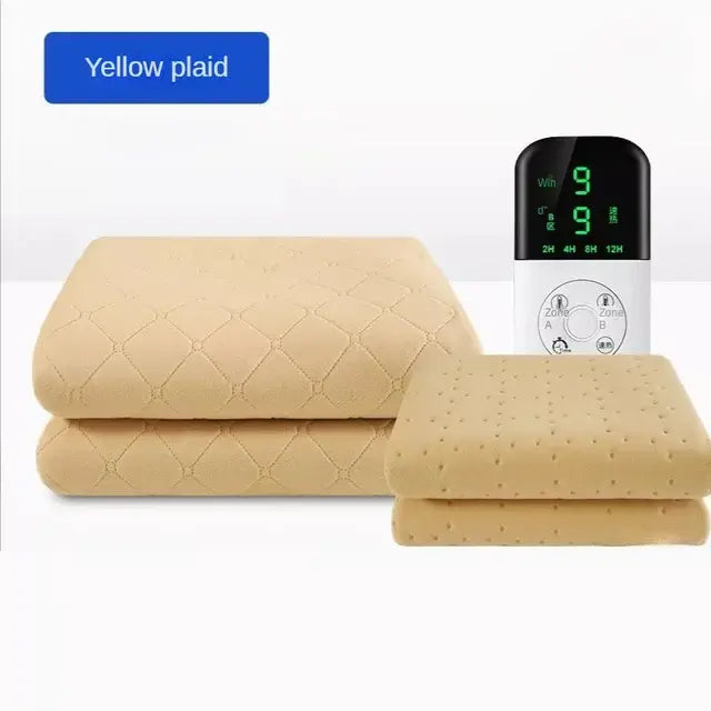 Electric Blanket 220V Heating Flannel Bed Pad Winter Body Warmer Mattress Thermostat Heated Pad Home Thicker Double Bed Soft Mat