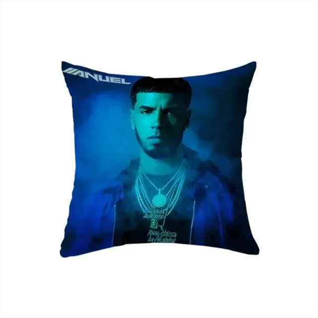 Cushion Cover Pillowcases Anuel AA Square Luxury Pillow Cover Pillow Case Sofa Car Bed Room Decor  Dakimakura Wedding