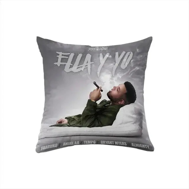 Cushion Cover Pillowcases Anuel AA Square Luxury Pillow Cover Pillow Case Sofa Car Bed Room Decor  Dakimakura Wedding