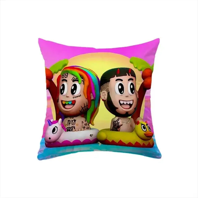 Cushion Cover Pillowcases Anuel AA Square Luxury Pillow Cover Pillow Case Sofa Car Bed Room Decor  Dakimakura Wedding