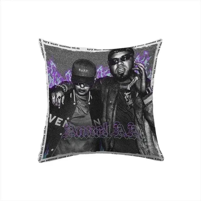 Cushion Cover Pillowcases Anuel AA Square Luxury Pillow Cover Pillow Case Sofa Car Bed Room Decor  Dakimakura Wedding