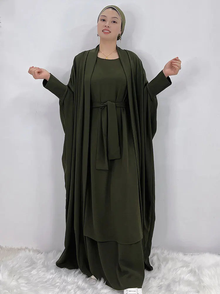 Women's Abaya Long Dress Set