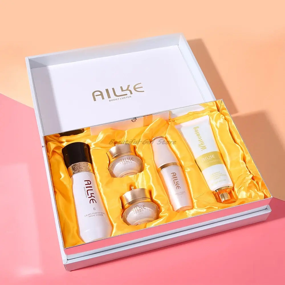 AILKE Anti-Aging Wrinkle Whitening Skin Care Face Cream With Collagen Rose Moisturizing Brightening Women Facial Korean Cosmetic