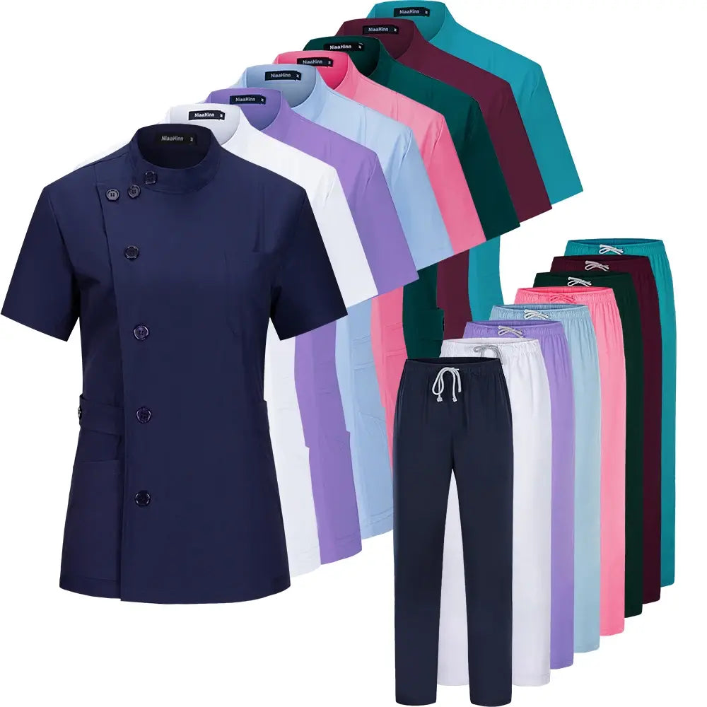 Unisex Medical Uniforms Scrubs Sets Women Hospital Uniforms Nurses Accssories Dental Clinic Beauty Salon Spa Workwear Overalls