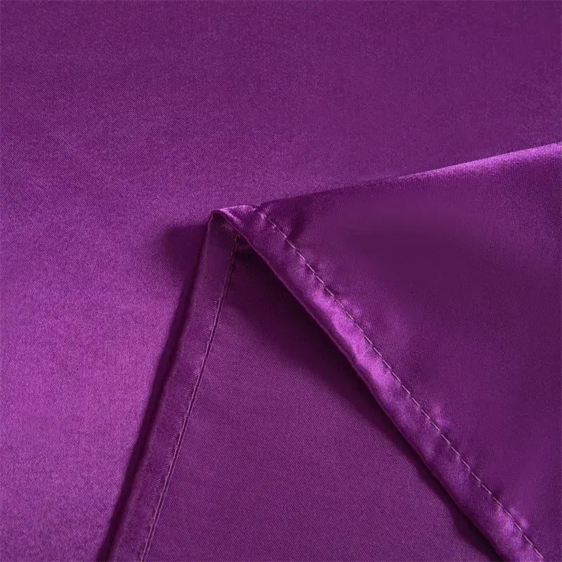 Luxury Flat Sheet Solid Color Satin Bed Sheet Soft Comfortable Bedsheet High-End Bedclothes Sheet