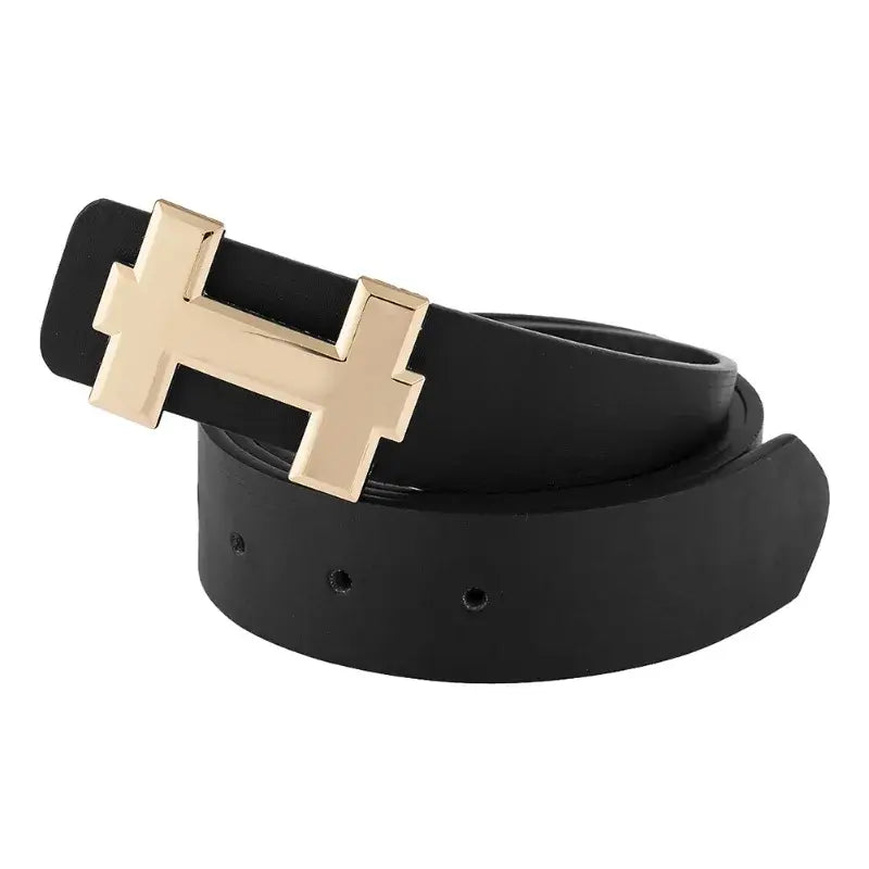 Luxury Brand Pu Leather Belt For Men Women Designer Alloy Buckle Waist Strap Female Jeans Trouser Dress Waistband