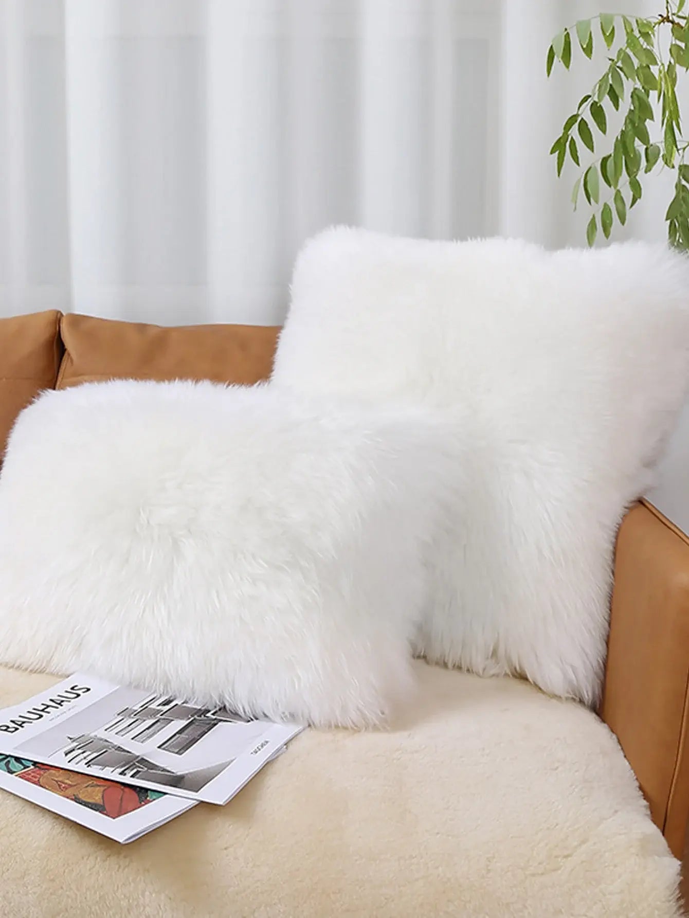 Fur Pillowcase Cushion Cover Decorative Long Hair Pillow Plush Case New Luxury Series Style Faux Throw Cushion Decor