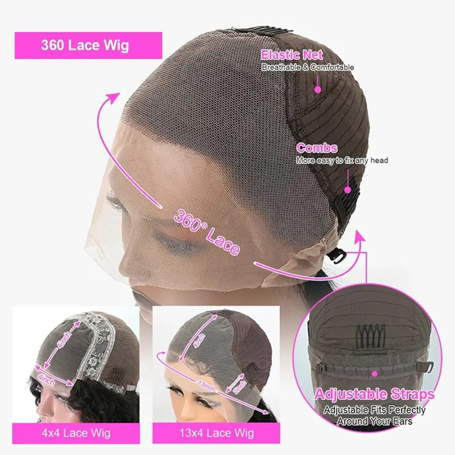 Wear and Go Glueless Wig Straight 13x6 Transparent Lace Frontal Wig Human Hair Ready to Wear Bone Straight 6x4 Lace Frontal Wigs