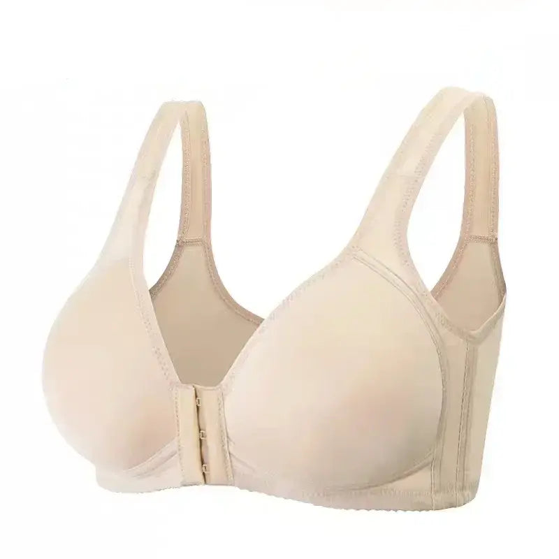 Front Closure Solid Color Bras For Women Plus Size Seamless Bra Cotton Underwear Wireless Push Up Bra Plus Size